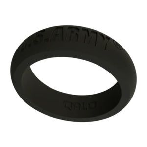 QALO GO ARMY Ladies Silicone Wedding Band Ring 8 (snug)